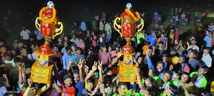 नमो फुटबॉल टूर्नामेंट के खिताब पर बादम ने जमाया कब्जा