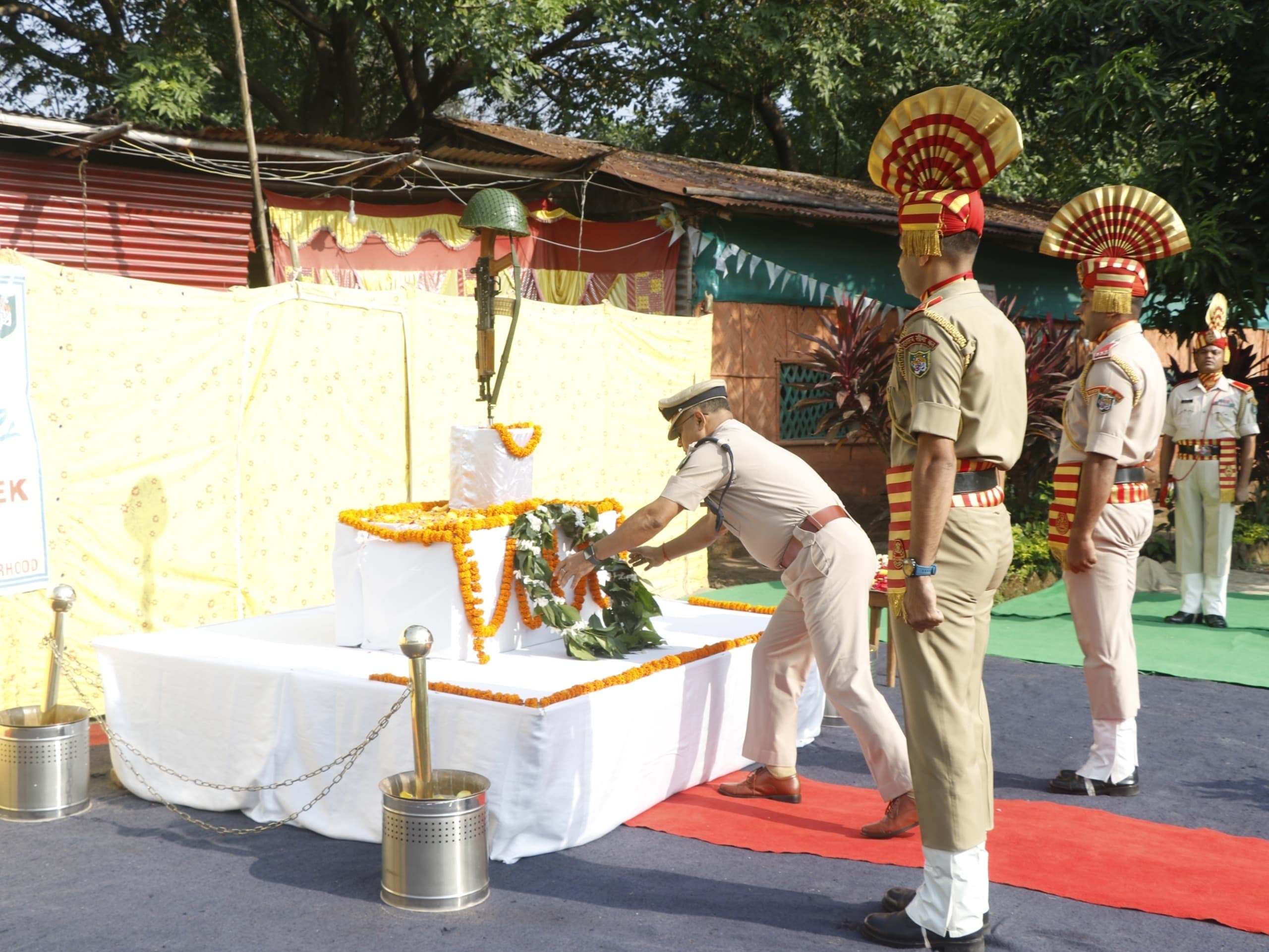 स्मृति दिवस पर प्राणों की आहूति देने वाले वीर शहीदों की दी गयी श्रद्धांजलि