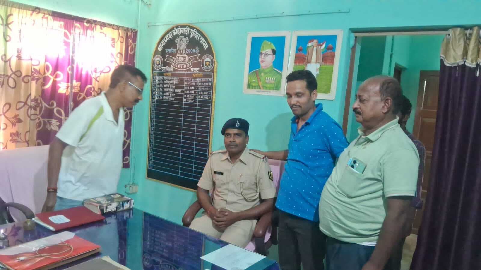 कोढ़ोबाड़ी थाना के नये थानाध्यक्ष ने संभाला पदभार,कहा- अपराध पर नियंत्रण मेरी प्राथमिकता