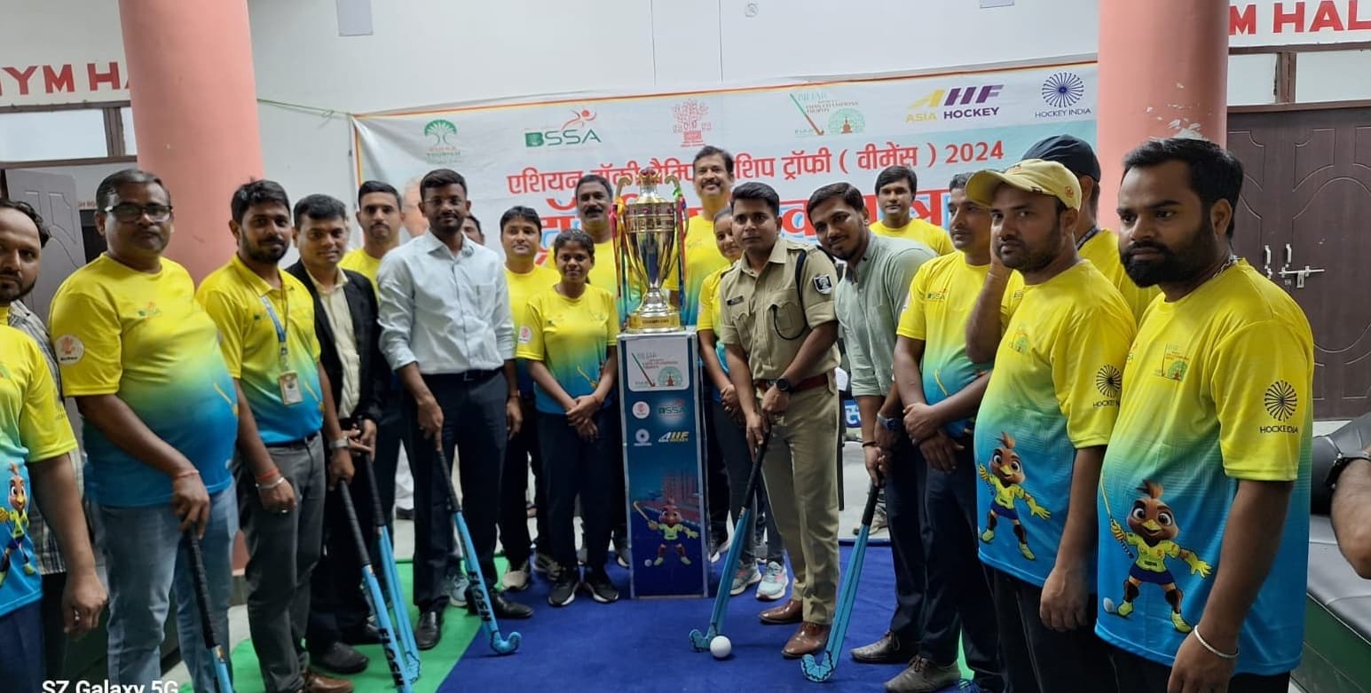 एशियन हॉकी चैंपियन ट्रॉफी वूमेन यात्रा का अररिया में हुआ भव्य स्वागत