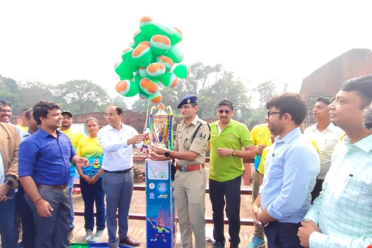 Asian Women's Hockey Championship 2024: ट्रॉफी गौरव यात्रा पहुंची नालंदा, विश्व धरोहर में किया गया जोरदार स्वागत