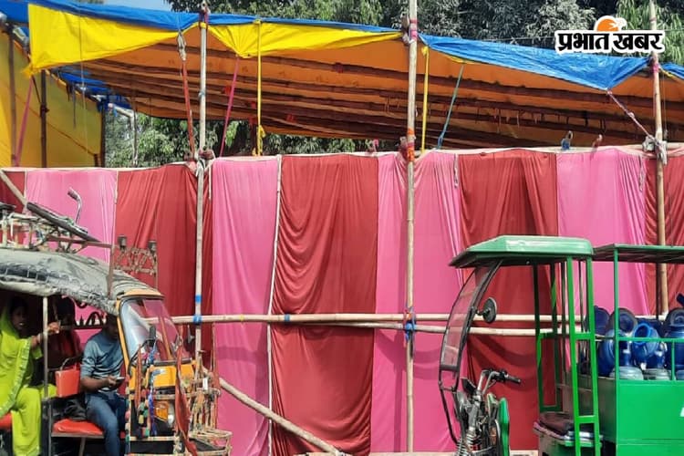 Bagaha News: अतिक्रमण के खिलाफ प्रशासन, लेकिन खुद सर्विस लेन पर कब्जा कर बना दिया रैन बसेरा