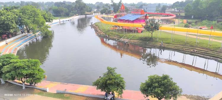 अर्घ्य देने के लिए सज धज कर तैयार छठ घाट, एसडीओ ने घाटों का किया निरीक्षण