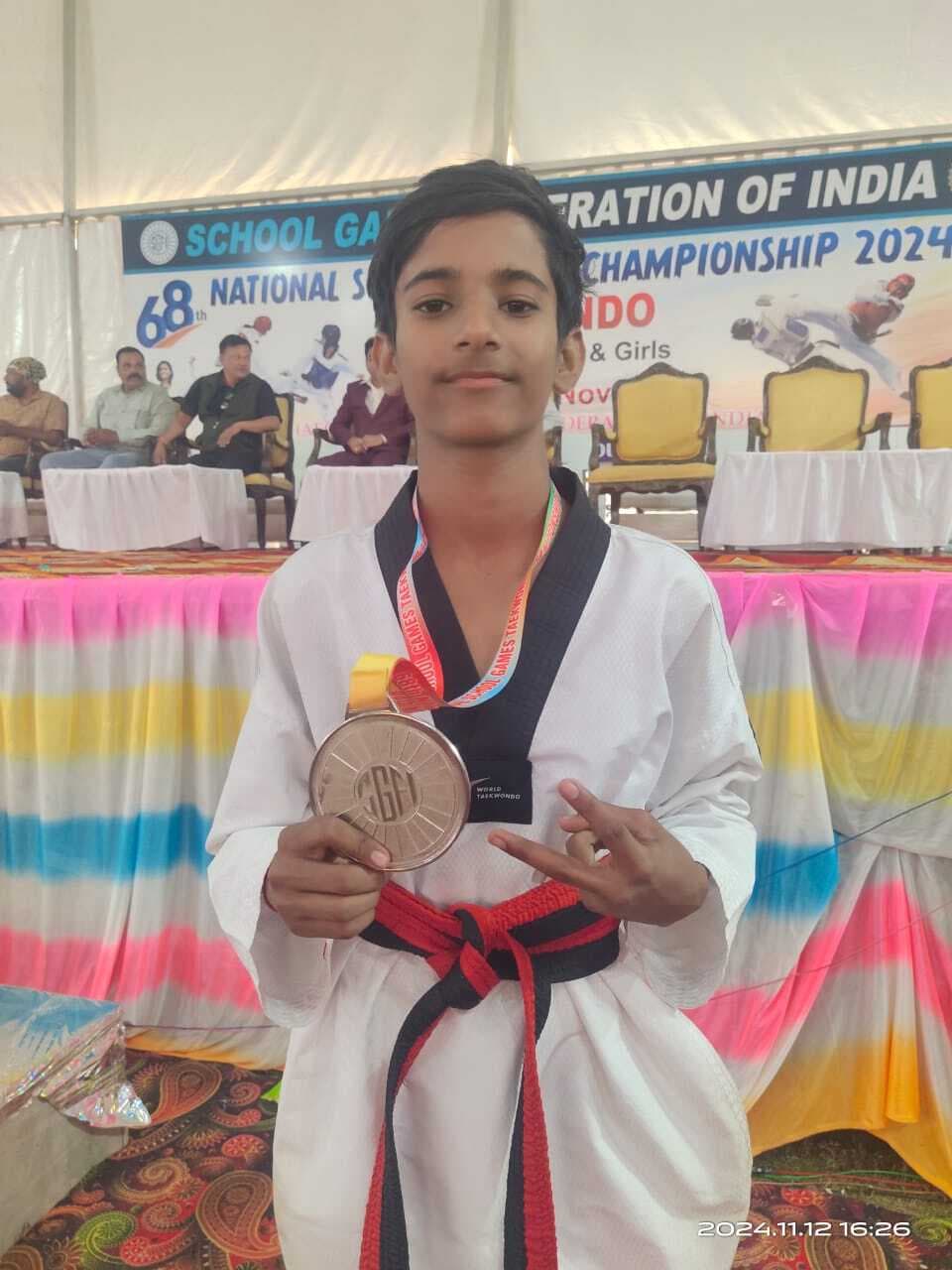 Taikwando: नेशनल स्कूल खेल में झारखंड के राजेश को ताइक्वांडो में रजत