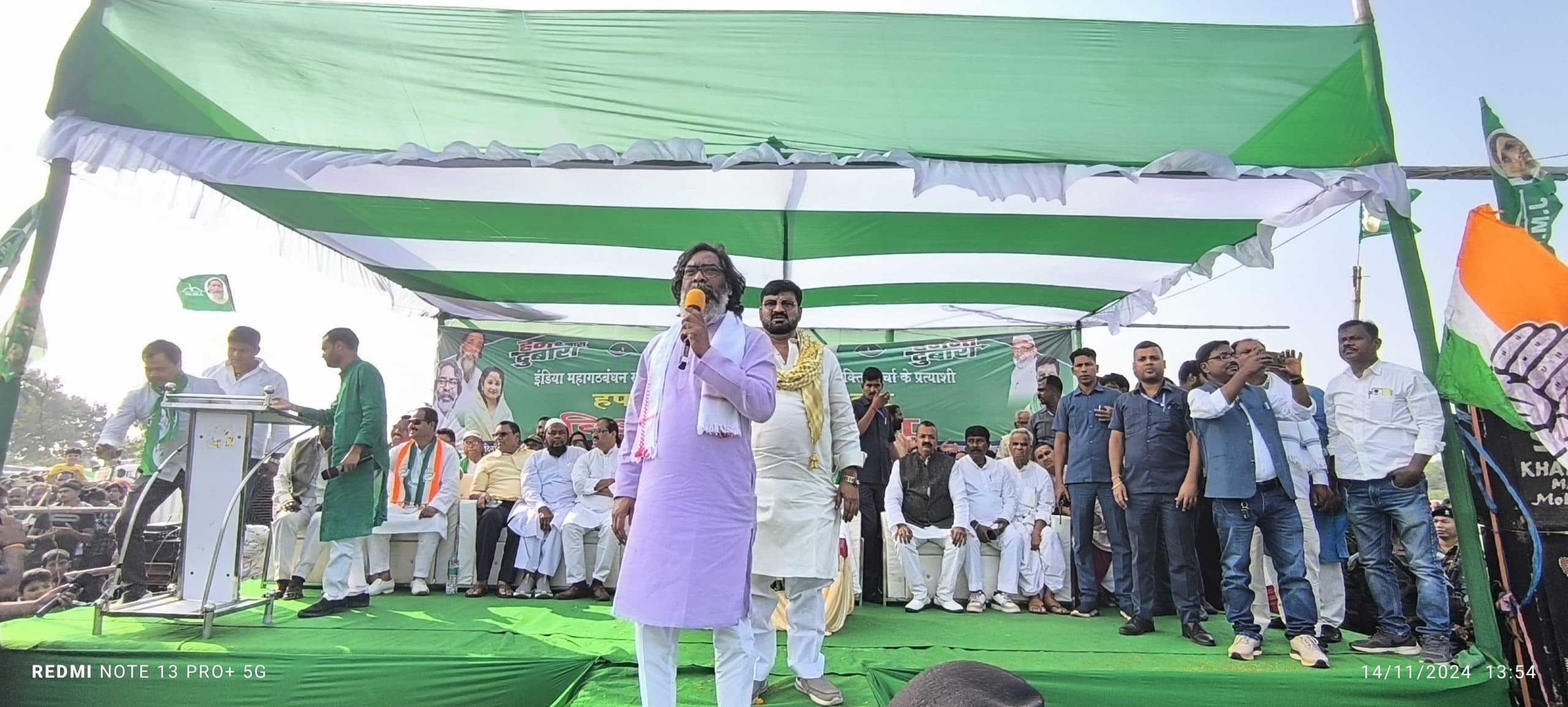 इंडिया गठबंधन की सरकार बननने पर महिलाओं के खाते में होंगे एक-एक लाख : हेमंत