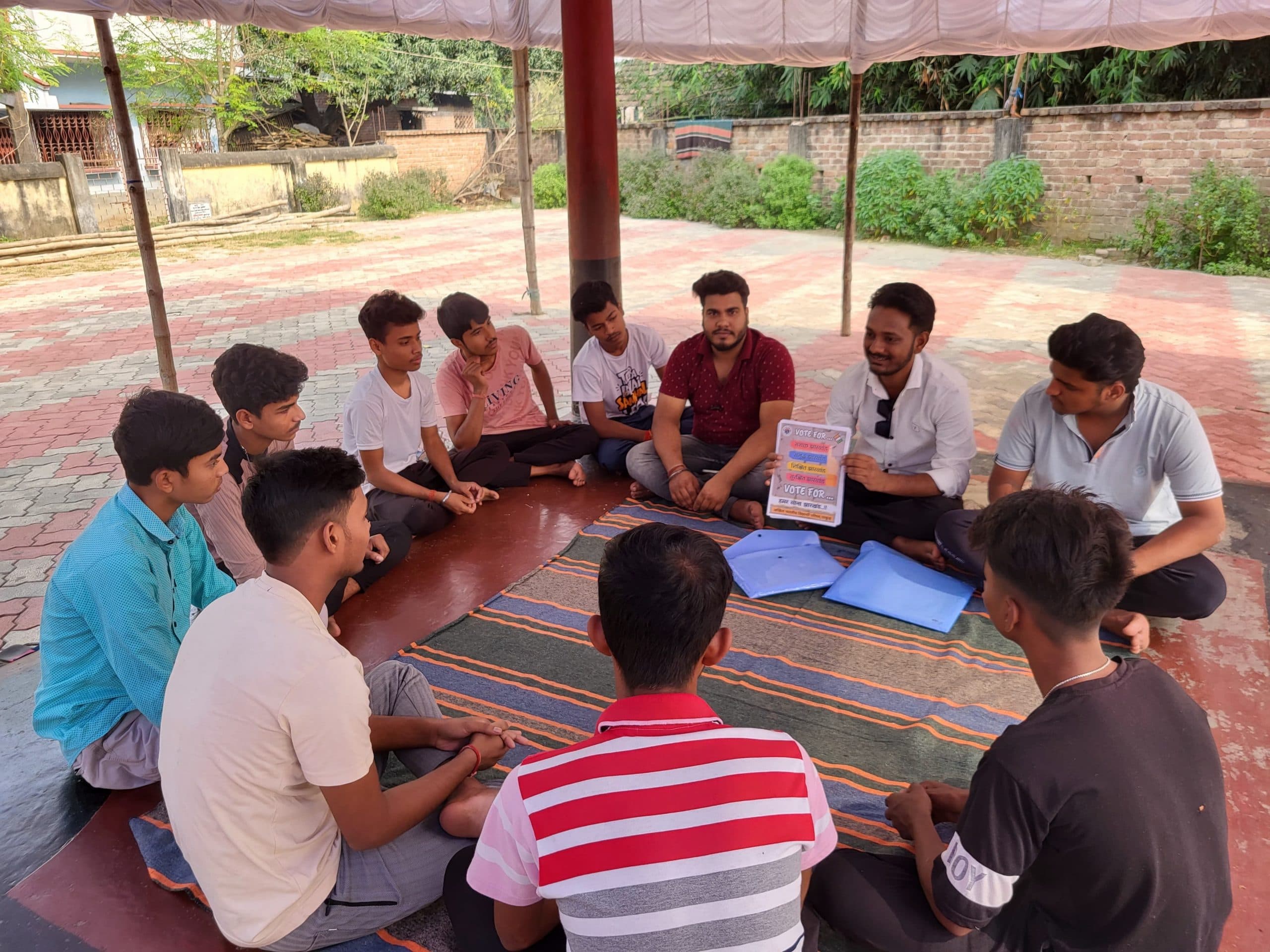 अभाविप ने मतदान के लिए लोगों को किया जागरूक