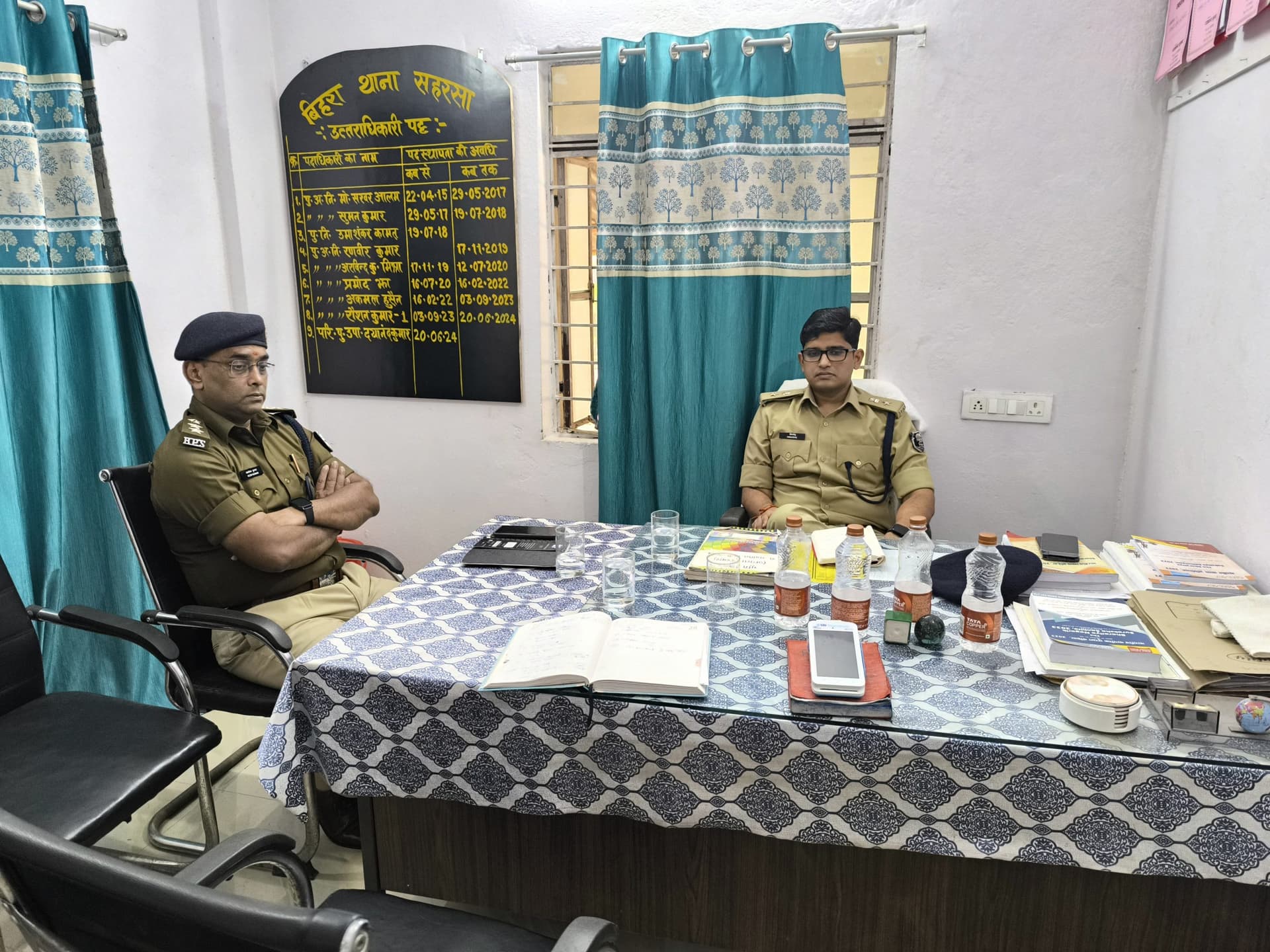 एसपी ने किया बिहरा थाना का निरीक्षण
