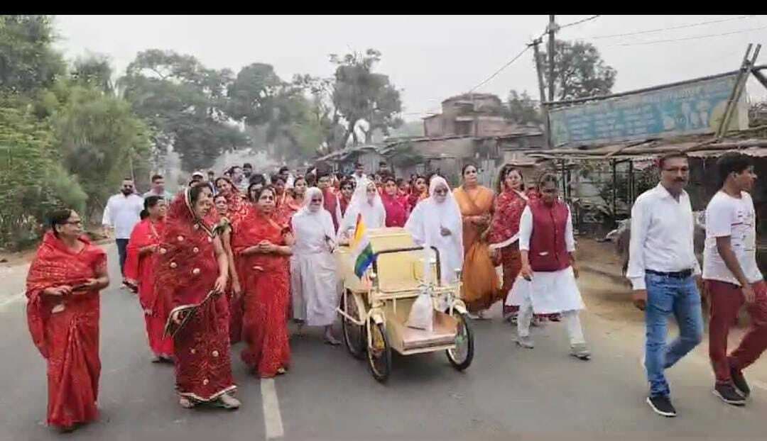 तेरापंथ समाज ने साध्वी श्री को कराया मंगल विहार