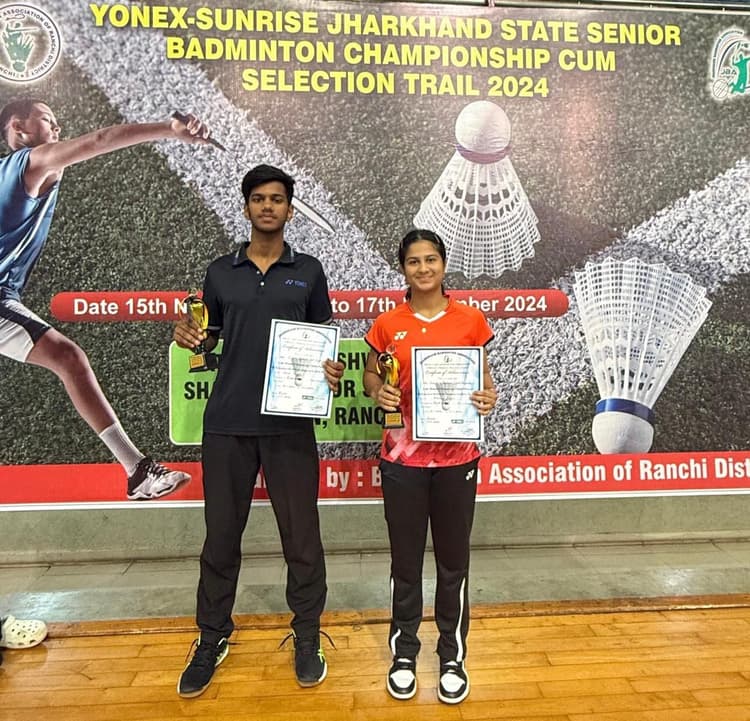 टाटा स्टील की सारा व कीर्तन राज्य बैडमिंटन टीम में