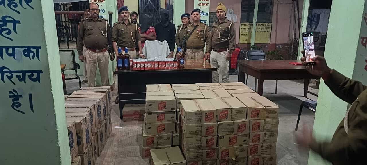 वाहन से 641 लीटर विदेशी शराब जब्त, दो गिरफ्तार