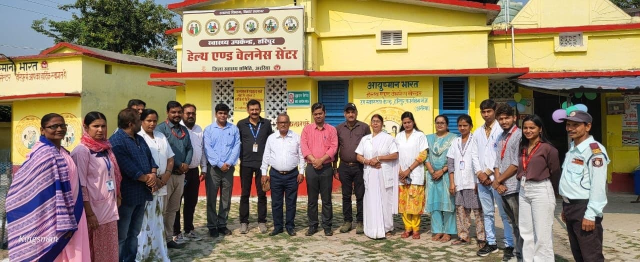 राज्यस्तरीय टीम ने हरिपुर एचडब्ल्यूसी का किया मूल्यांकन