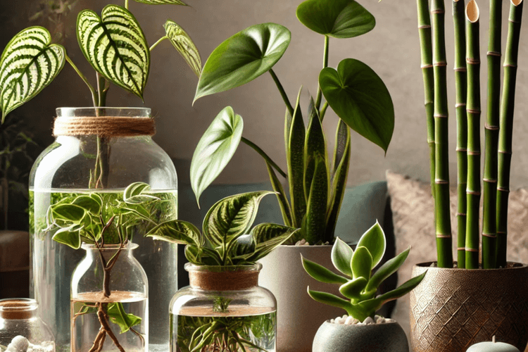 4 Easy Grow Plants in Water and Soil: मिट्टी और पानी दोनों में आसानी से ग्रो हो जाते है ये पौधे- मनी प्लांट, स्नेक प्लांट, सिंगोनियम और लकी बैंबू