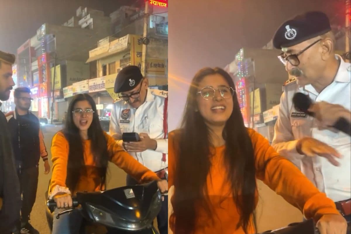 Viral Video: ट्रैफिक चालान से बचने का अनोखा तरीका, Shin Chan की आवाज में लड़की ने पुलिस को किया परेशान