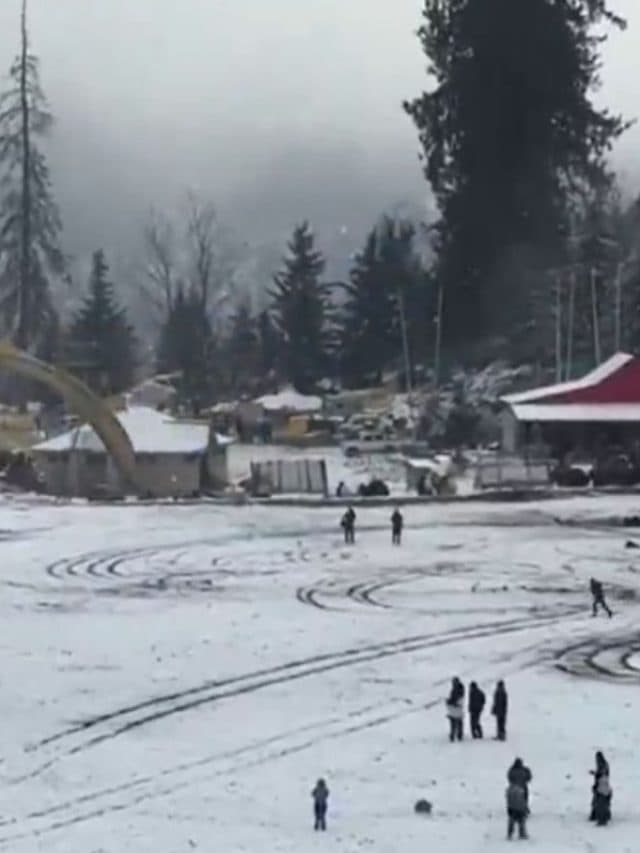Snowfall: पहाड़ों पर बिछी बर्फ की सफेद चादर, देखें बर्फबारी की तस्वीरें