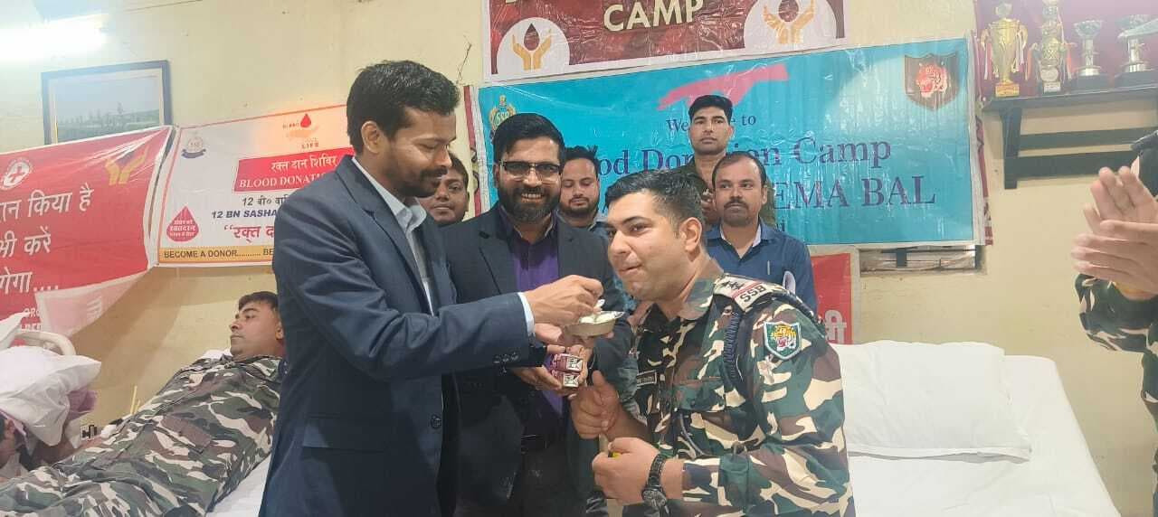 रेड क्रॉस सोसाइटी का मेगा रक्तदान शिविर, 22 यूनिट रक्त संग्रहित