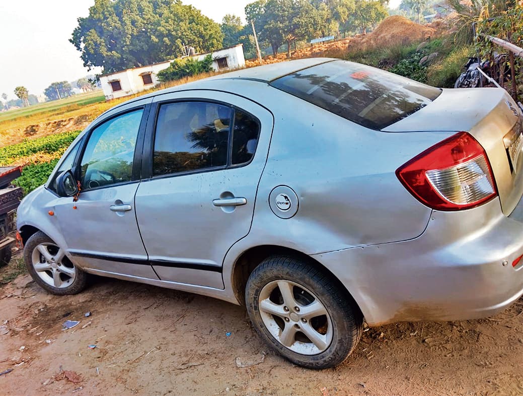 चोरी की कार में 581 लीटर शराब के साथ दो गिरफ्तार