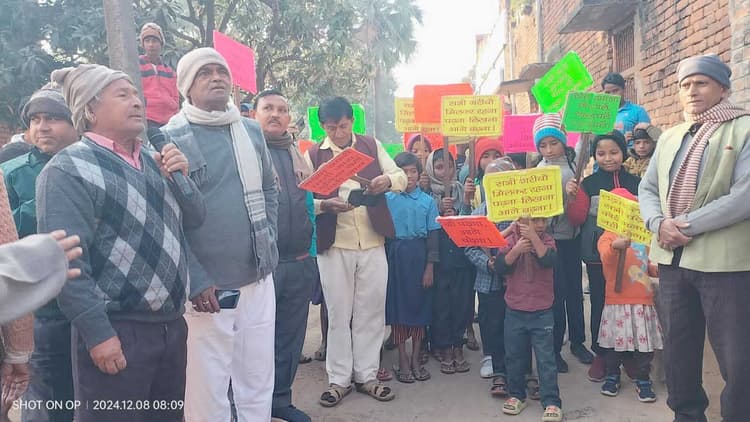 बच्चों ने प्रभातफेरी निकाल लोगों किया जागरूक