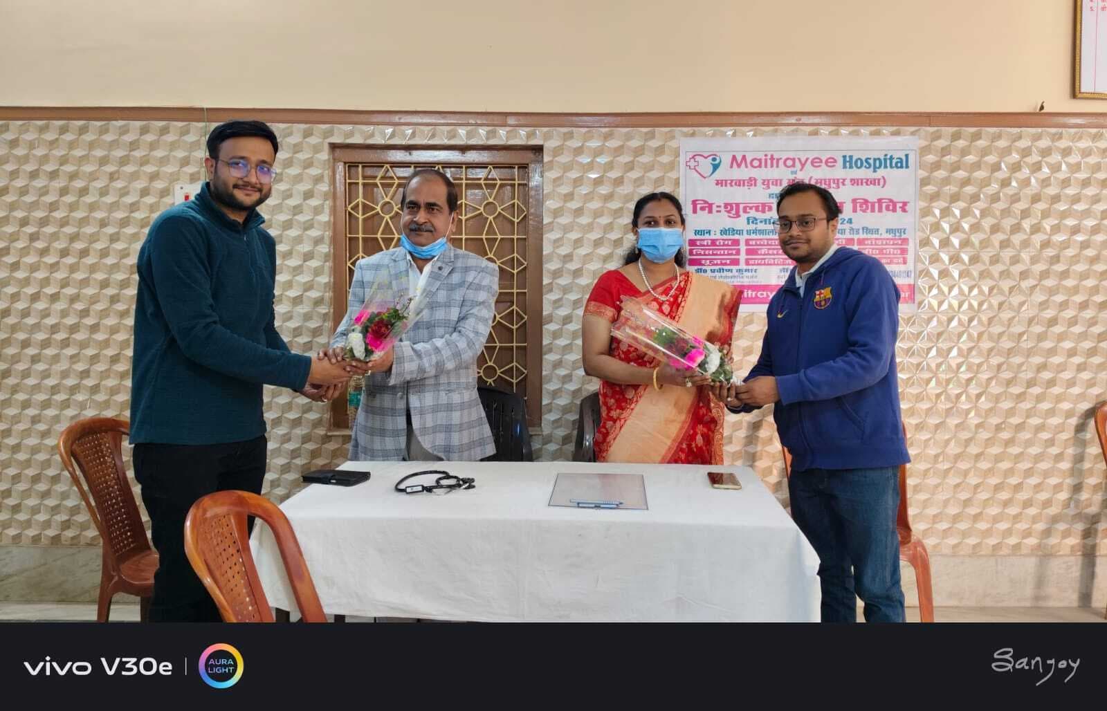 शिविर में 75 मरीजों के स्वास्थ्य की गयी जांच