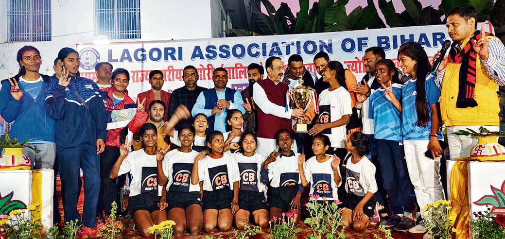 hajipur news. प्रथम बिहार राज्यस्तरीय सब जूनियर लगोरी चैंपियनशिप की विजेता बनी बेगूसराय टीम