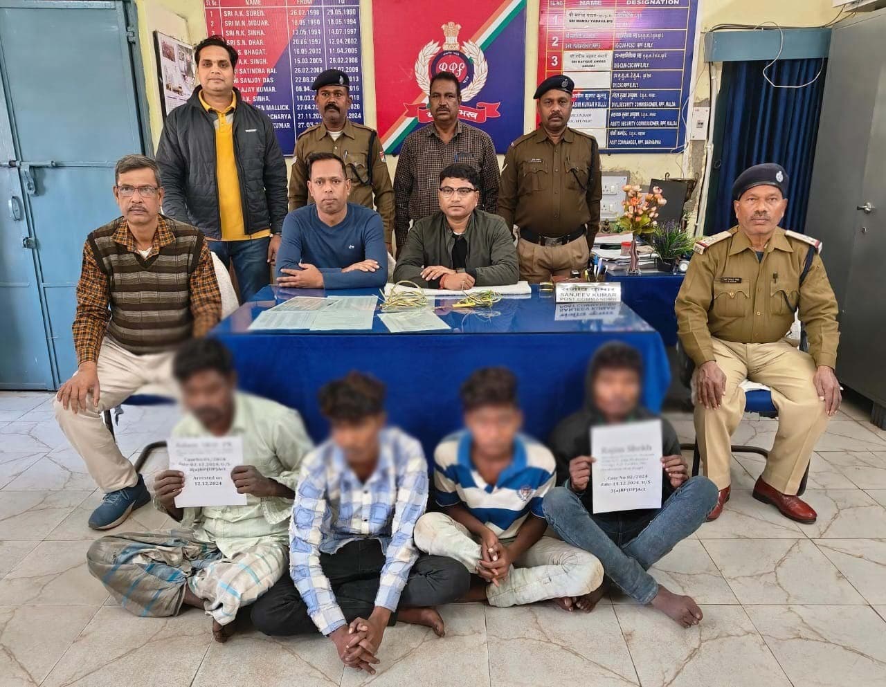 रेलवे की संपत्ति चोरी मामले में आरपीएफ ने दो लोगों को भेजा जेल, दो नाबालिग भी धराये