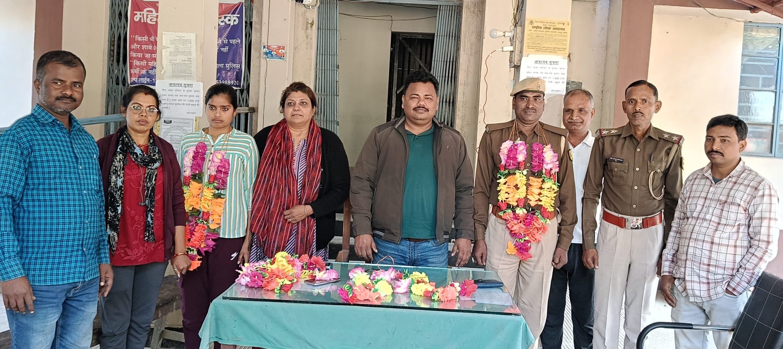 रौटा थाना में पुलिसकर्मियों को दी समारोहपूर्वक विदाई