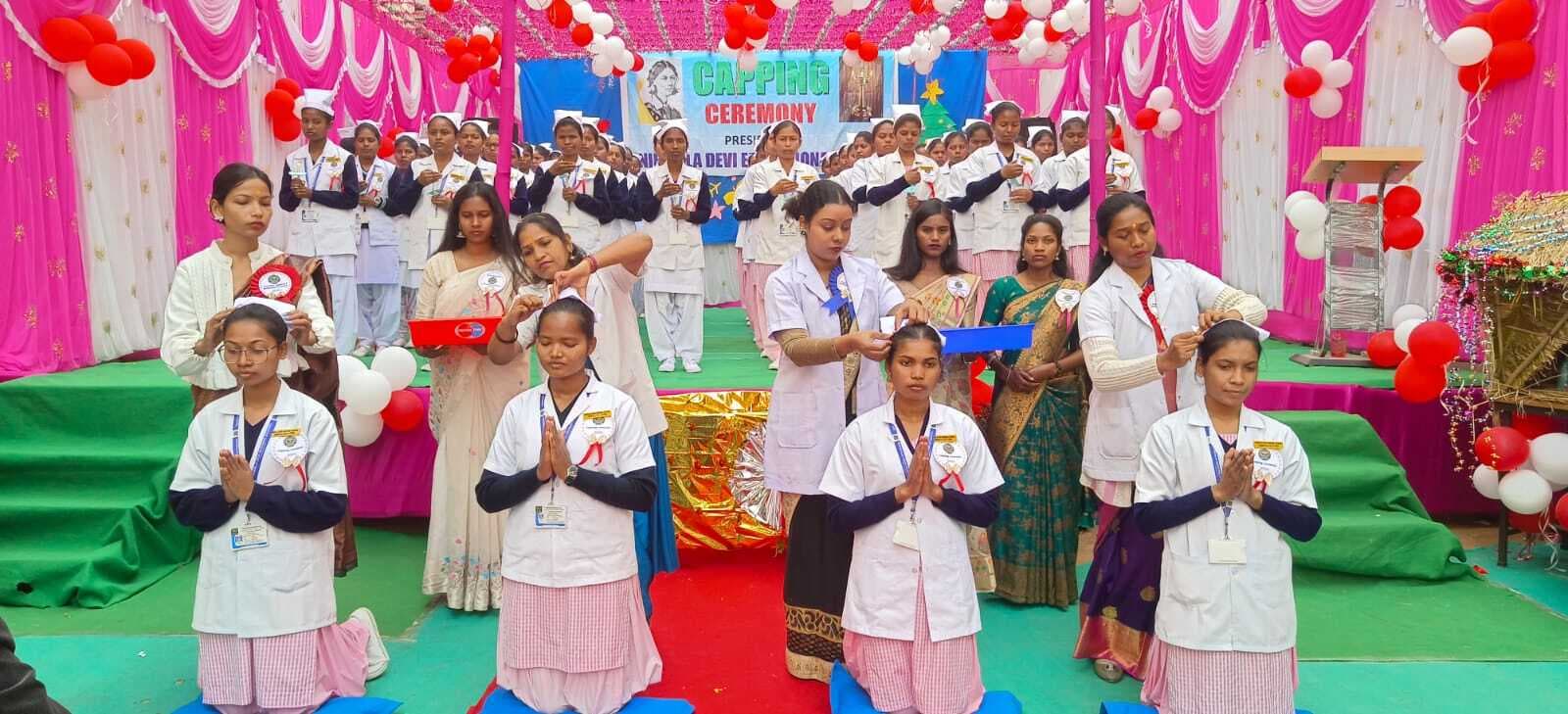 नर्सिंग के 130 विद्यार्थियों की कैपिंग