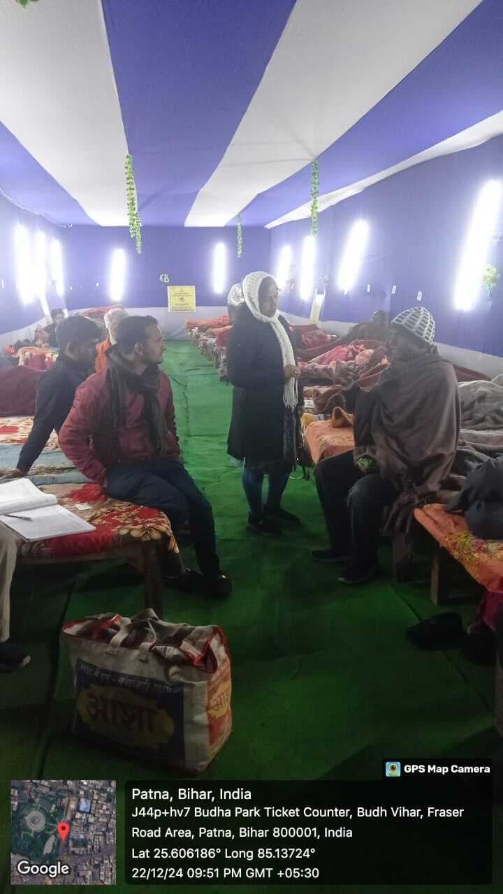 Patna News : अब रैन बसेरों में सोने वालों को मिलेगा नि:शुल्क भोजन