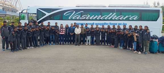 गोड्डा नेटबॉल टीम के खिलाड़ी छत्तीसगढ़ रवाना