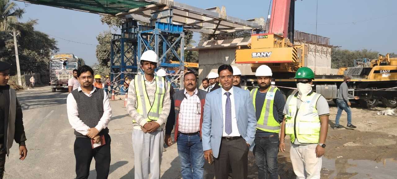 पुल संख्या 108 पर गाटर लांचिंग का कार्य शुरू, मार्च 2025 से सुपौल-पिपरा रेलखंड पर दौड़ेगी ट्रेन