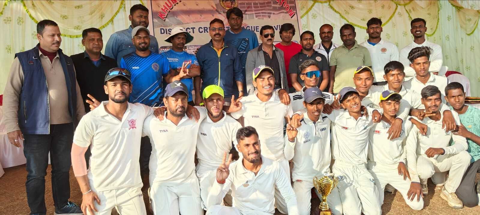बी डिवीजन क्रिकेट प्रतियोगिता में सोनेट ए की टीम 107 रन से विजयी