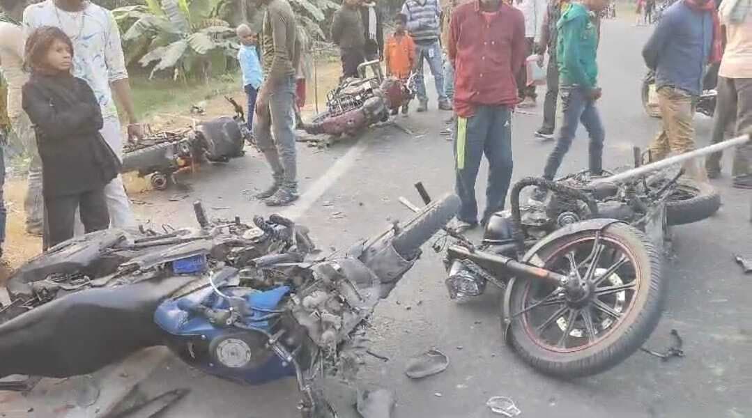 भूमि विवाद में हुई मारपीट, किया एनएच 107 जाम