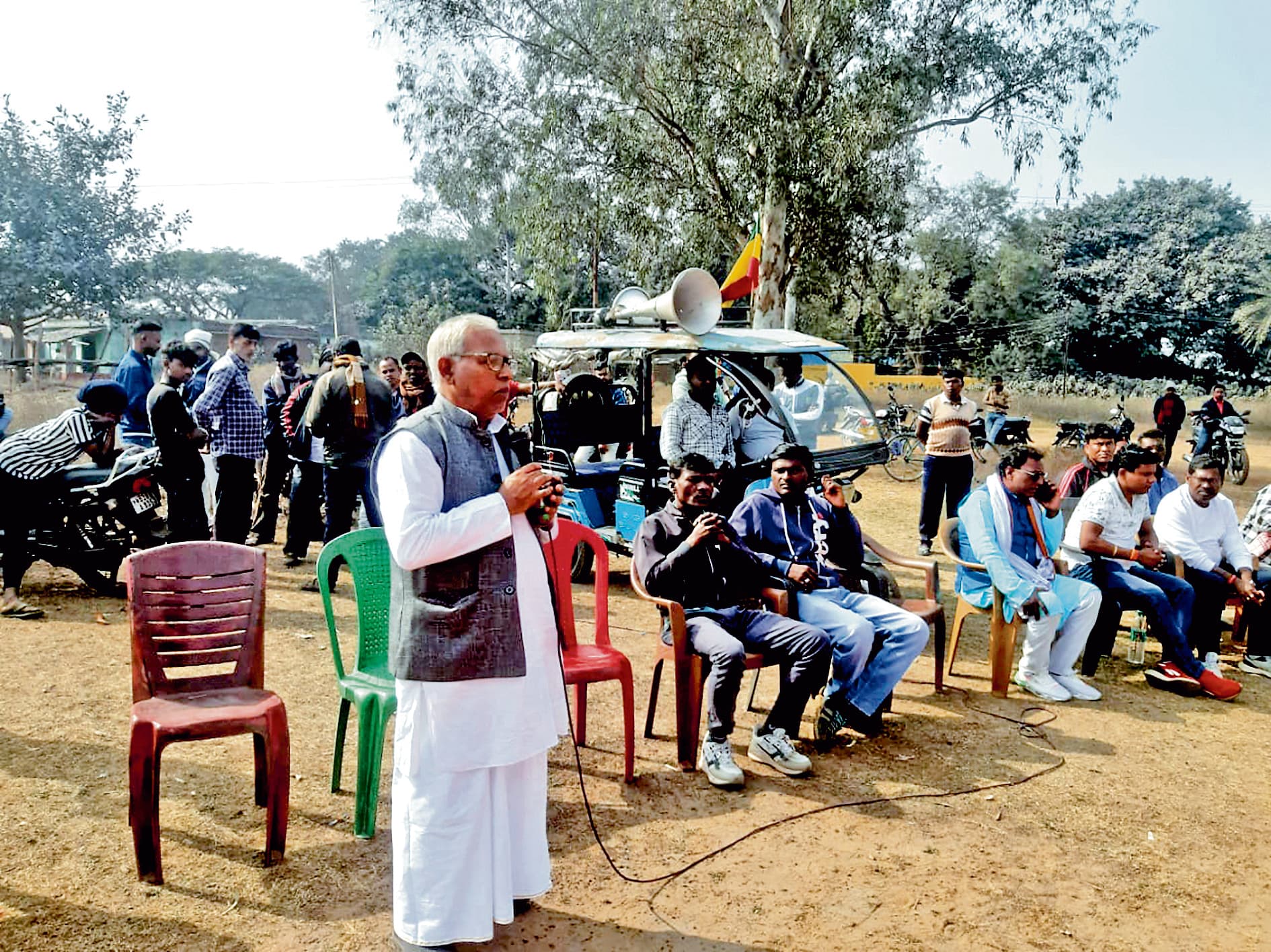शालडांगा के आदिवासियों ने पुनर्वास और मुआवजे की मांग पर आवाज बुलंद की