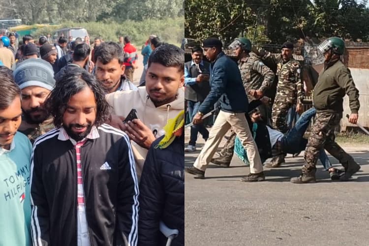 JSSC CGL Protest: पुलिस ने JLKM नेता देवेंद्रनाथ महतो को हिरासत में लिया, छात्रों पर किया लाठीचार्ज