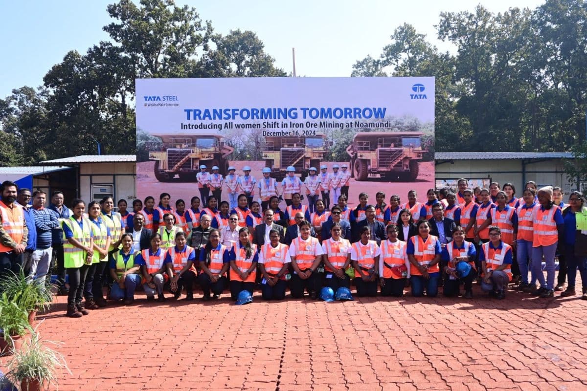 टाटा स्टील ने रचा इतिहास, नोवामुंडी आयरन ओर माइन में ऑल वीमेन शिफ्ट की शुरुआत