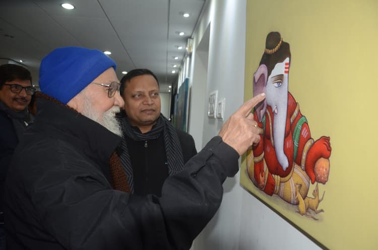 बिहार: तीन दिवसीय कला प्रदर्शनी ‘अभिव्यंजना’ शुरु, 26 कलाकारों की 66 कलाकृतियों की लगी प्रदर्शनी