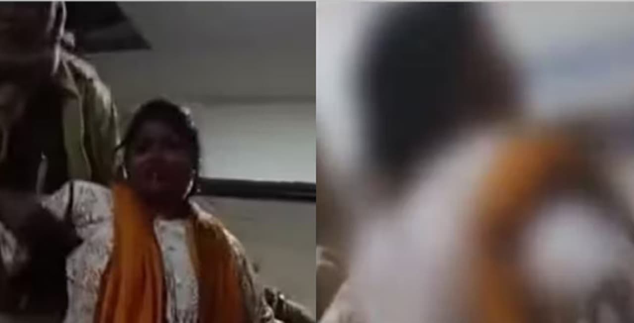 शराब के नशे में महिला का अस्पताल में हंगामा, 'जयश्री राम' के नारे लगाकर गर्दन तोड़ने की दी धमकी