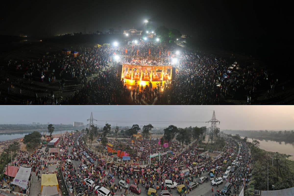 मकर संक्रांति पर जमशेदपुर में दोमुहानी संगम महोत्सव, गंगा आरती में उमड़े श्रद्धालु
