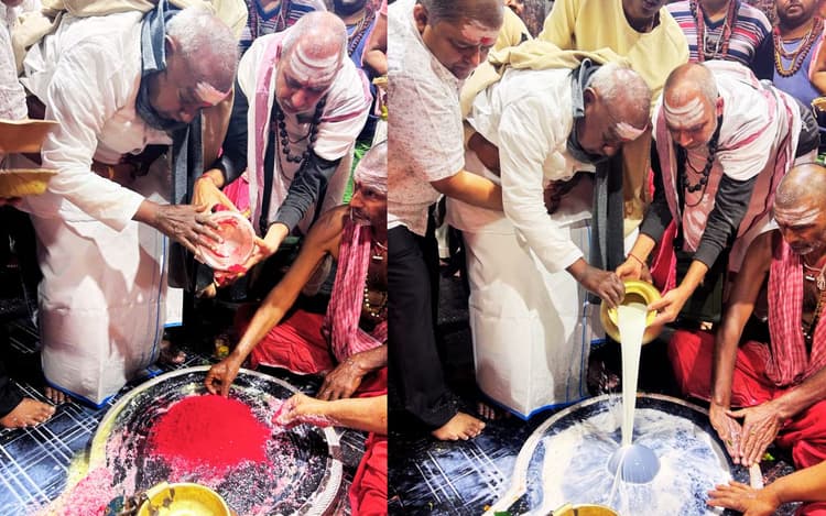 बाबा बैद्यनाथ की शरण में पूर्व प्रधानमंत्री एचडी देवेगौड़ा, गर्भगृह में की पूजा-अर्चना, देखें Video