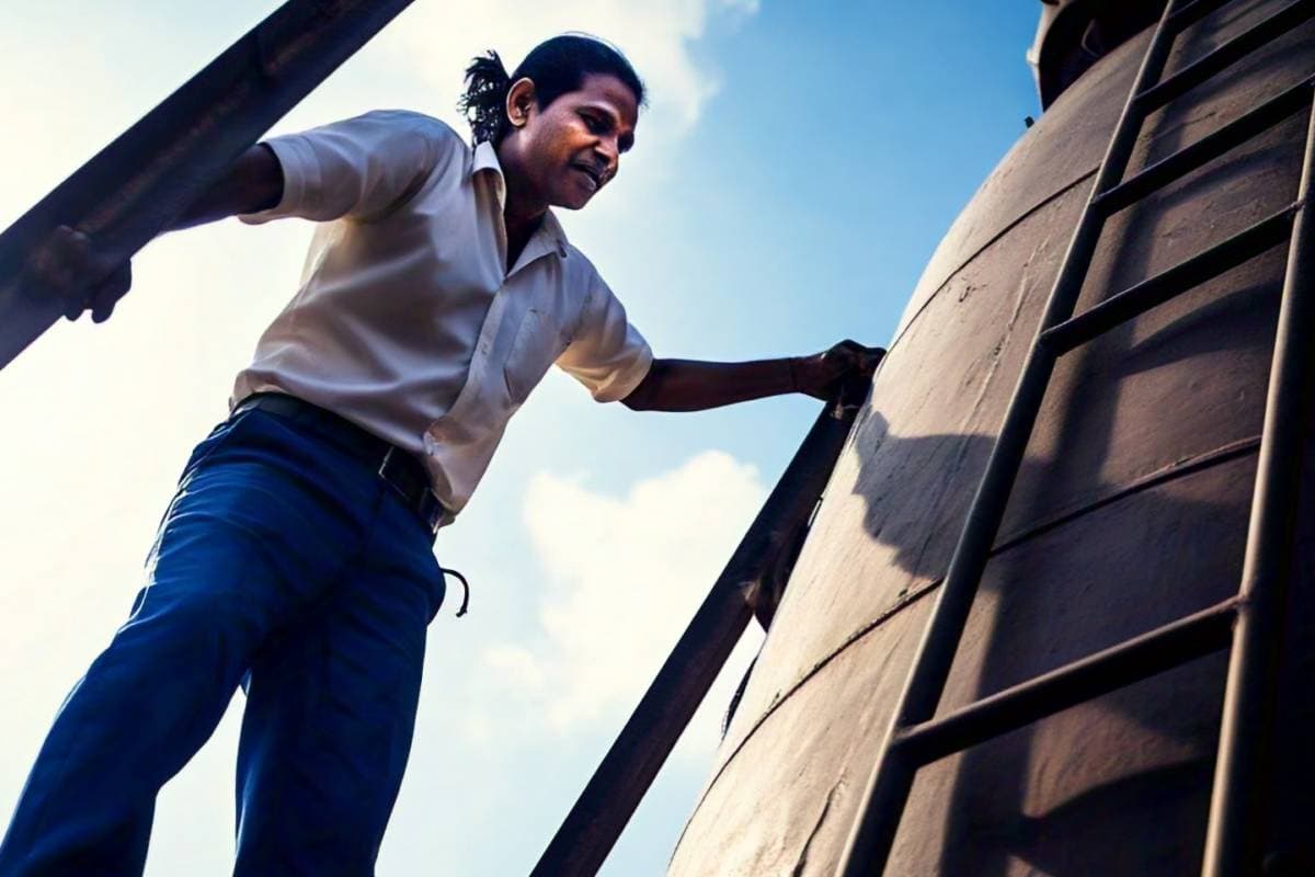 Howrah News : 200 फीट ऊंची टंकी पर चढ़ा बिहार का इंजीनियर, बिरयानी का लालच देने पर नीचे उतरा