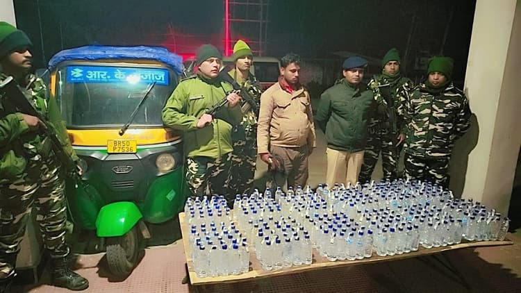 नेपाली शराब के साथ तस्कर गिरफ्तार