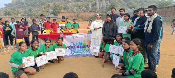 प्रखंड समूह स्तरीय बालिका खेलकूद प्रतियोगिता का आयोजन