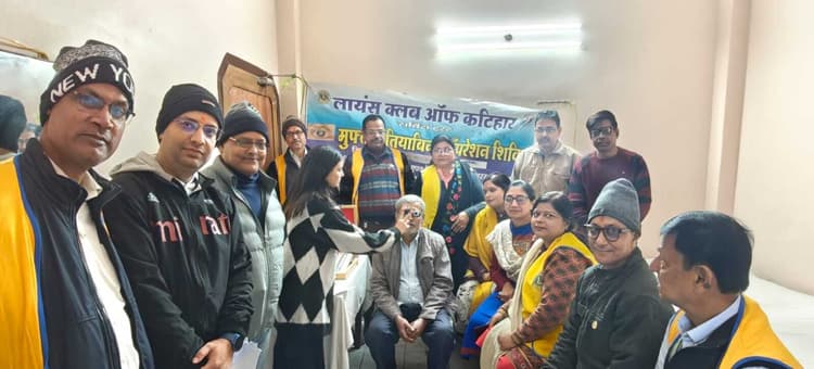 निशुल्क मोतियाबिंद ऑपरेशन के लिए 50 मरीजों को किया गया चिन्हित