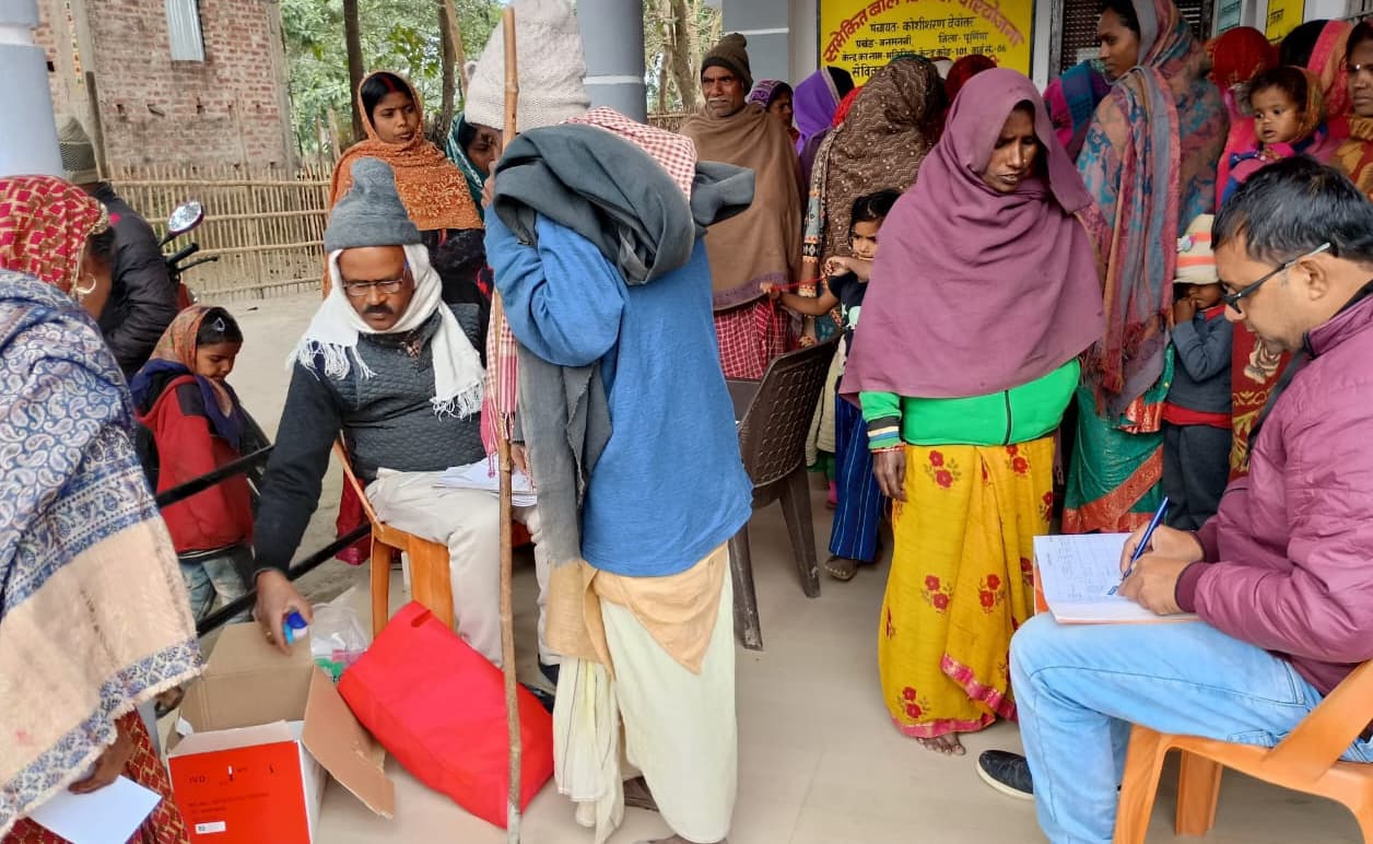 देवोत्तर व मलिनियां में शिविर में हुई जांच