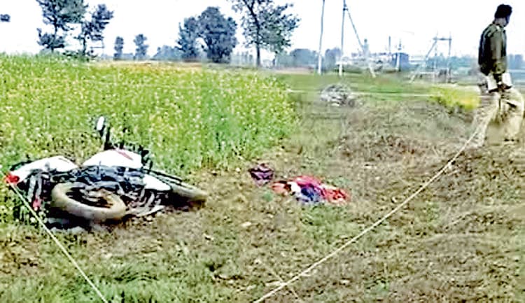 नवविवाहिता का क्षतविक्षत शव मिला हाथ-पैर बंधी स्थिति में पति पाया गया करीब