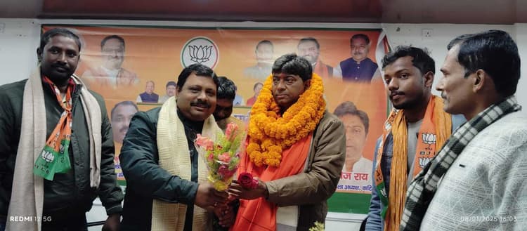 भाजपा जिलाध्यक्ष मनोज के निर्विरोध चुने जाने पर हर्ष