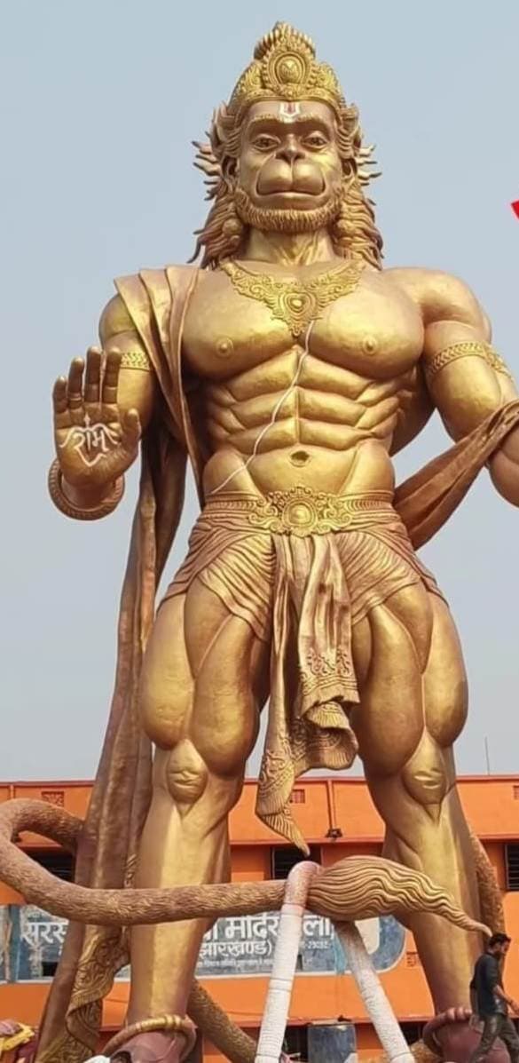 Bokaro News : तेलो में एक करोड़ से बनी 51 फीट की बजरंगबली की प्रतिमा आकर्षण