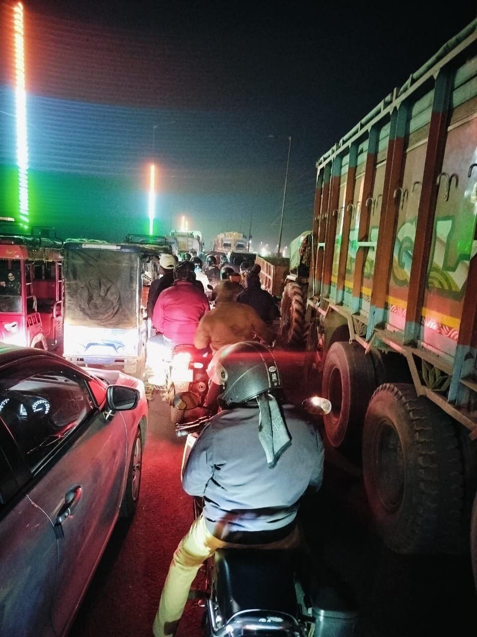 बिहटा में लगा पांच किमी लंबा जाम