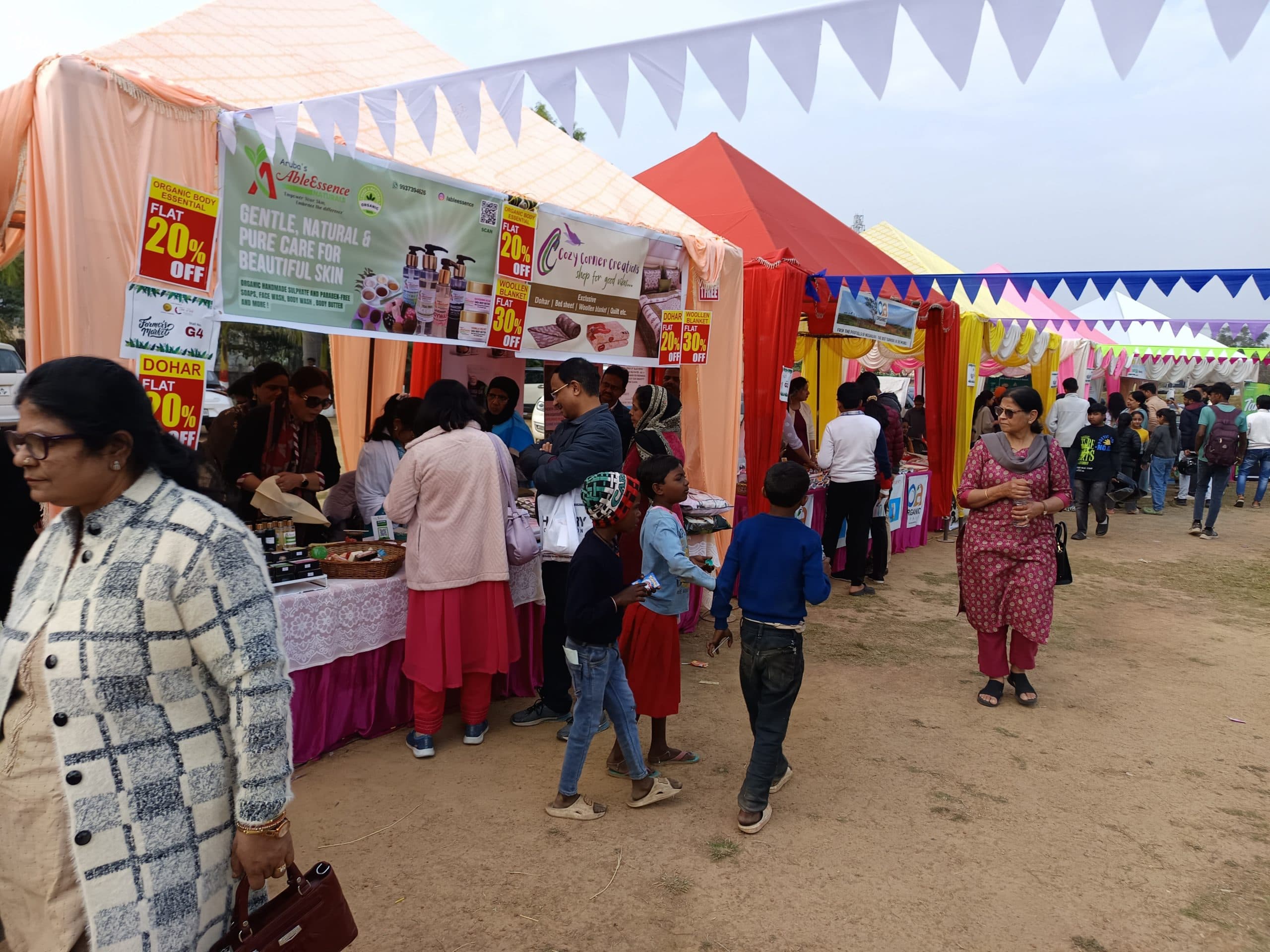 Ranchi news : फार्मर्स मार्केट में खूब बिके ऑर्गेनिक उत्पाद