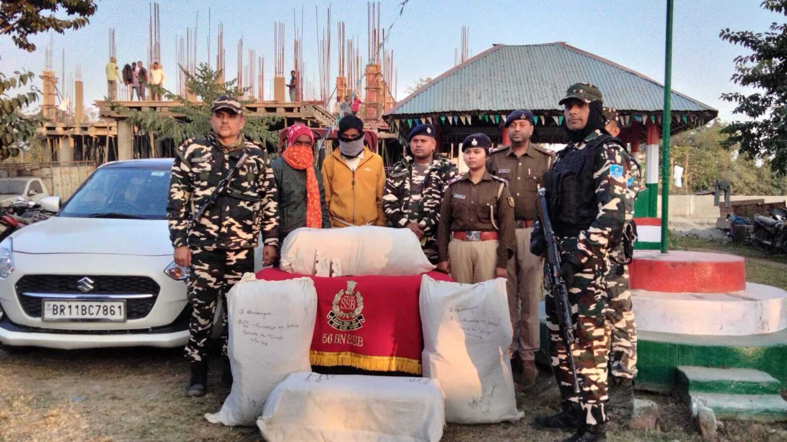 103 किलो गांजा के साथ दो तस्कर गिरफ्तार