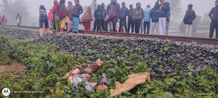 पुलिस ने रेलवे लाइन के निकट से अज्ञात शव किया बरामद